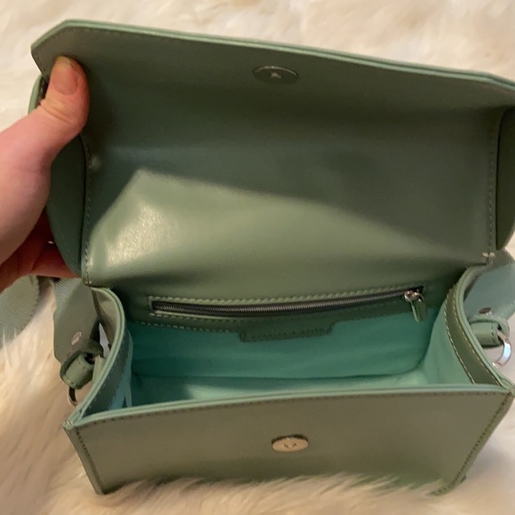 Charles & Keith Save Green Mini Crossbody Buckle Strap Bag - Picture 12 of 16